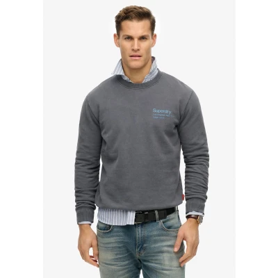 Afbeelding van Superdry Mannen Core City Sweatshirt met Ronde Hals en Logo Grijs Grootte: Xxl