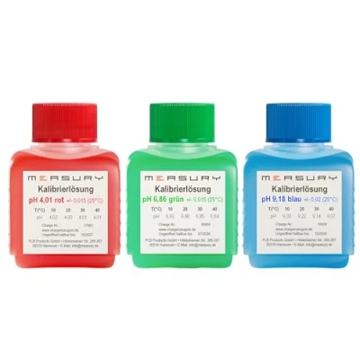 Afbeelding van Measury pH kalibratieoplossing set 4,00 + 6,86 9,18 (elk 50 ml)