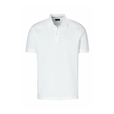 Afbeelding van OLYMP Poloshirt Piqué Wit maat 3XL heren met Modern fit Pasvorm Katoen Suitable Herenkleding