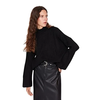 Afbeelding van Trendyol Camelkleurige Basic Gebreide Trui Met Textuur Twoaw22Kz0474