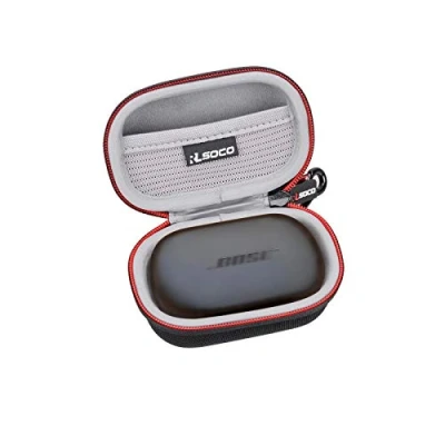 Afbeelding van RLSOCO Case voor Bose QuietComfort Oordopjes met ruisonderdrukking/Bose Sport Echte draadloze oortelefoons Zwart