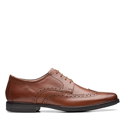Afbeelding van Clarks Howard Wing, Brogue voor heren, donkerbruin, 39.5 EU