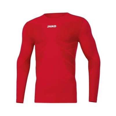Afbeelding van JAKO Comfort Met Lange Mouwen Gerecycled, Uniseks Volwassene, Sportrood, L