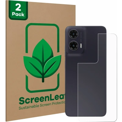 Afbeelding van ScreenLeaf Screenprotector voor Motorola Moto G35 (Achterkant) Duurzame schermbescherming Folie Beschermfolie transparant (2 Stuks)