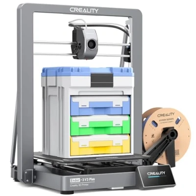 Afbeelding van Creality Ender 3 V3 Plus 3D Printer, 2024 Nieuwe versie 600mm/s High Speed Auto Leveling Direct Extruder Quick swap Tri Metal Nozzle Printer Grote Afdrukgrootte 300 * 330mm