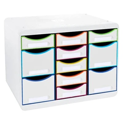 Afbeelding van Exacompta, Opslag van documenten, Ladebox STORE BOX MULTI 313913D 11 lades harlekijn/ws