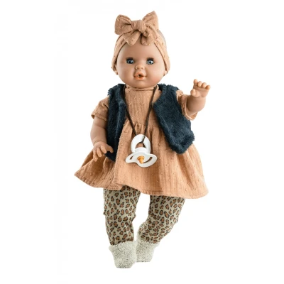 Afbeelding van Sonia pop met donkere huidskleur mechanisme (36 cm)