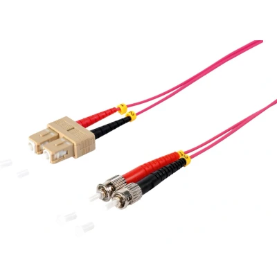 Afbeelding van S/CONN 77912/4 InfiniBand en Glasvezelkabel 10 m SC ST Violet