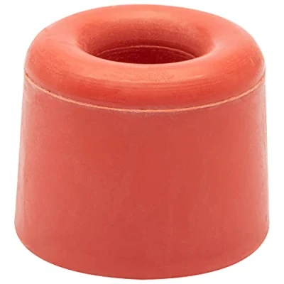 Afbeelding van WAGNER Vloer deurstopper/muur deurstopper VULKAANO SMALL diameter Ø 30 x 24 mm, buffer uit hoogwaardig massief rubber, rood, voor vastschroeven 15205121