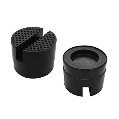 Afbeelding van BornFeel Jack Rubber Pad Universele 2 Pack Slotted Frame Rail Protector voor Auto Trolley 50 X 35mm
