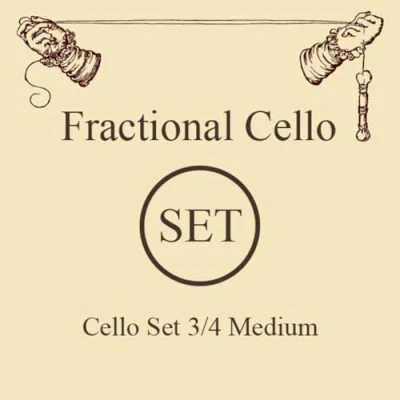Afbeelding van Larsen cello snaren Original Fractional kleine maten set 3/4 Medium