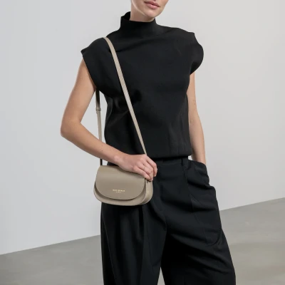 Afbeelding van Isabel Bernard UMHÄNGETASCHE IB21116 Schoudertas, Dames, Maat: One Size, Taupe