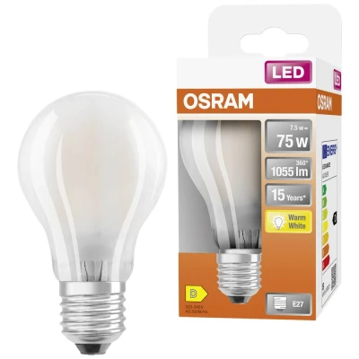 Afbeelding van OSRAM LED lamp Lampvoet: E27 Warm wit 27 K 7,5 W mat Retrofit