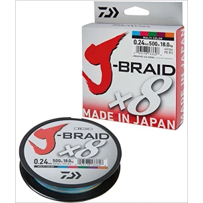 Afbeelding van Daiwa Tresse 8 Brins J Braid X8 Multicolore 300m D.0.51mm R.56kg 12755151
