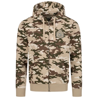 Afbeelding van Benlee MIT Kapuzen Normale Passform Sweater met rits, Heren, Maat: 3XL, Camo desert