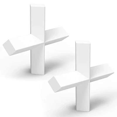 Afbeelding van stonylab 2 Pack Cross Shape Magnetische Roerstaaf Stir Bar, 50 x 10 mm PTFE Gecoate Roerstaven Bars Wit Roermenger voor Roerstaafjes