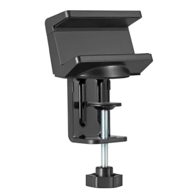 Afbeelding van MaxTrack NVZ1L Tafelklem voor stekkerdozen, tafelhouder, stekkerdozen of USB hubs van 40 60 mm breed, bureauhouder, beschermende siliconen pads, houder stekkerstrip