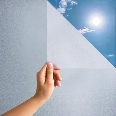 Afbeelding van MARAPON ® Statische raamfolie, zelfklevend, ondoorzichtig, [1,18 x 20 m], inclusief e book met professionele tips, anti uv, matglasfolie, matfolie
