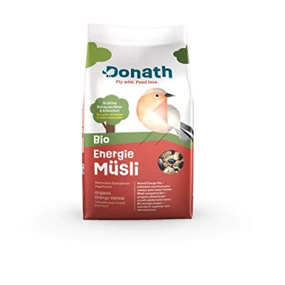 Afbeelding van Donath bio Energiemuesli deze energierijke mix zorgt voor krachtvoer in het voederhuisje waardevol vogelvoer alle seizoenen geproduceerd Zuid Duitsland