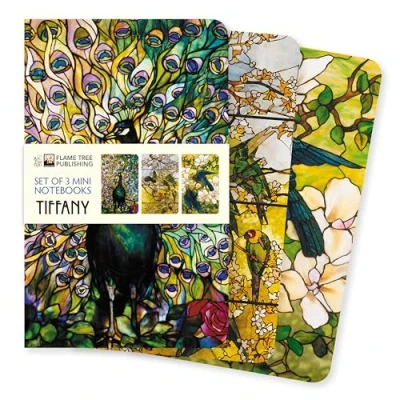Afbeelding van Tiffany Set of 3 Mini Notebooks: Unser beliebten Notizbücher im 3er Pack mit flexiblen, künstlerisch gestalteten Einbänden jeweils unterschiedlichen Motiven des Künstlers