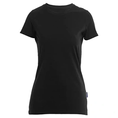 Afbeelding van Damesshirt &#039;Luxury Roundneck Tee&#039; met korte mouwen Black XXL