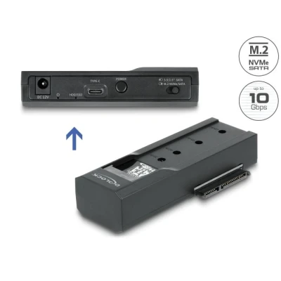 Afbeelding van Delock USB Type C™ Konverter für 1 x M.2 SSD oder SATA / HD