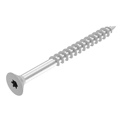 Afbeelding van SECCARO spaanplaatschroef 3 x 35 mm, staal verzinkt, houtschroef met deel schroefdraad, TX/zeskant, 200 stuks