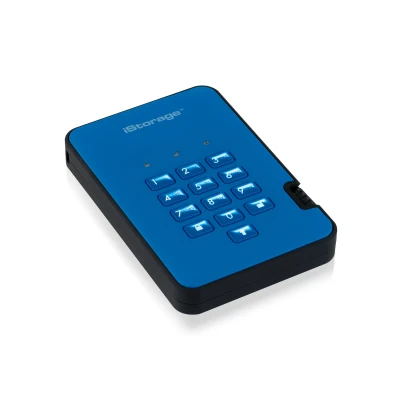 Afbeelding van iStorage diskAshur2 SSD 1 TB Secure Portable Solid State Drive Password protected Dust/Water Resistant Hardware encryption