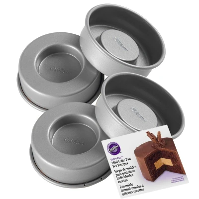 Afbeelding van Wilton Bakvorm Mini voor Cakes en Desserts Set/2 4 x 10 cm