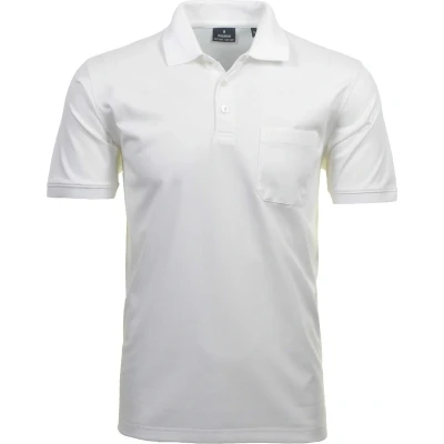Afbeelding van Ragman Poloshirt, Heren, Maat: Large, Weiß