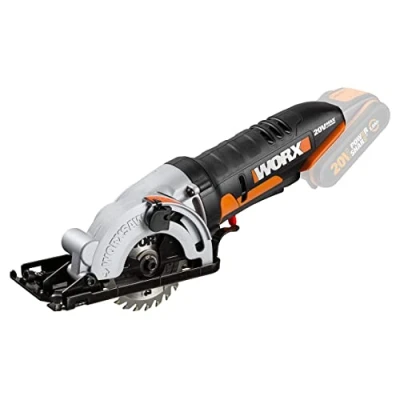 Afbeelding van WORX WX527.9 accu cirkelzaag Worxsaw 20V solo hout metaal keramiek kunststof