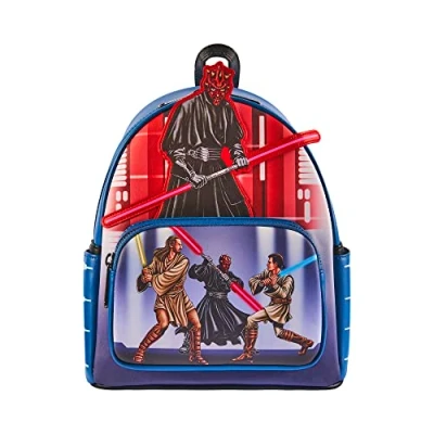 Afbeelding van Loungefly Disney Star Wars Darth Maul Villains Rugzak Amazon Exclusive Premium veganistisch leer cadeau idee officiële merchandise voor jongens, meisjes, mannen en vrouwen filmfans