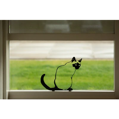 Afbeelding van Zittende Kat Cortenstaal