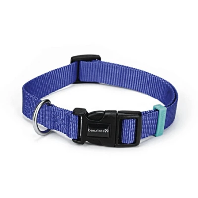 Afbeelding van Honden halsband nylon blauw 25x 48 70
