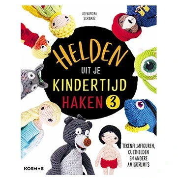 Afbeelding van Kosmos Boek Helden uit je kindertijd haken 3 Alexandra Schwarz
