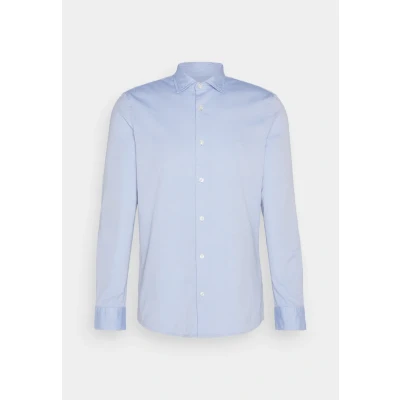 Afbeelding van Marc O&#039;Polo Spread Collar LONG Sleeve Round HEM Zakelijk overhemd, Heren, Maat: XXL, Multi/airblue