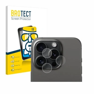 Afbeelding van BROTECT Glas Screen Protector voor Apple iPhone 15 Pro (ALLEEN Camera Lens) Schermbeschermer [9H Hardheid, Beschermglas Folie niet Gehard Glas]