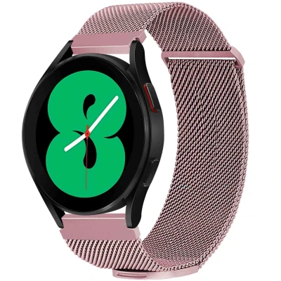 Afbeelding van Milanees magnetisch bandje Universeel 20 mm aansluiting Maat M Roze iMoshion
