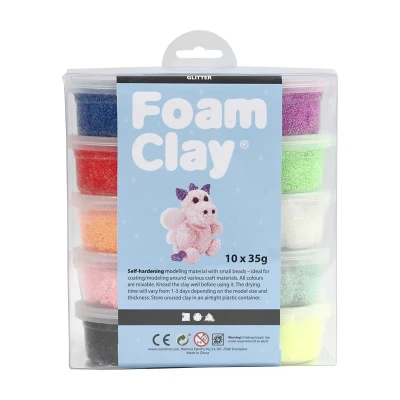 Afbeelding van Parelfoamklei 10 stuks