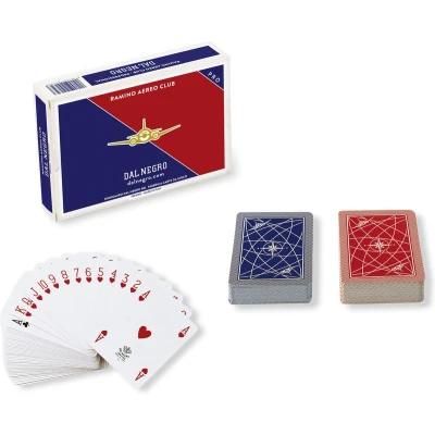 Afbeelding van Dal Negro Speelkaarten Double deck 8,8 X 6,3 Cm Pvc Blauw/rood