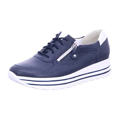 Afbeelding van Waldläufer Sneakers laag, Dames, Maat: 38, Notte weiss Leer