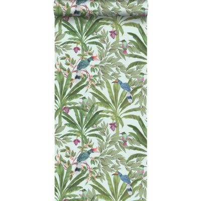 Afbeelding van Leen Bakker ESTAhome Behang Tropische Jungle Groen 53cm X 10,05 M Vlies
