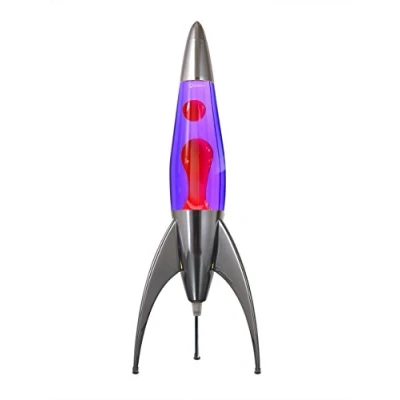 Afbeelding van Mathmos Telstar Rocket Lavalamp (Violet/Rood)