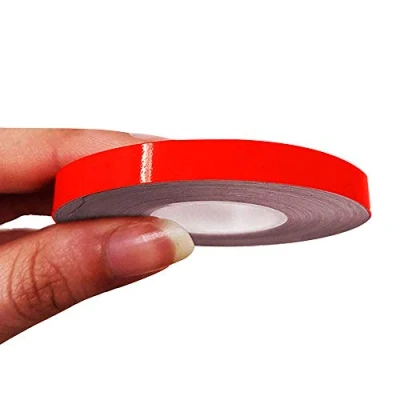 Afbeelding van 4R Quattroerre.it 10489 Trim Strepen Zelfklevende Strips voor Auto&#039;s, Neon Rood, 7 mm x 10 mt