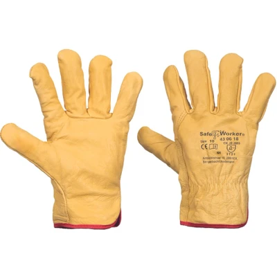 Afbeelding van SafeWorker Winterwerkhandschoenen Rundnerfleer Maat 10/XL