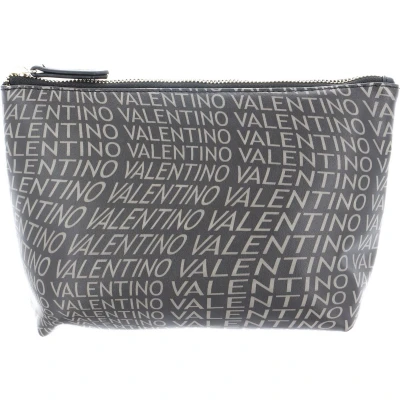 Afbeelding van VALENTINO Toilettas Samosa Punch Cosmetic Purse Nero / Grigio Zwart