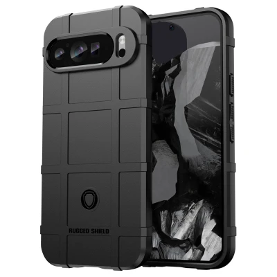 Afbeelding van Google Pixel 9 Pro XL Hoesje Siliconen en TPU (zacht) imoshion Softcase/Backcover Zwart Telefoonhoesje Shockproof/Valbescherming