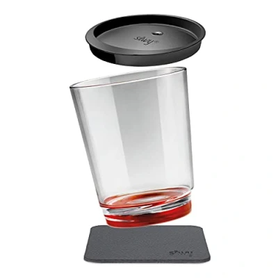Afbeelding van Silwy Reusable Magnetisch Drinkglas 0,25L Ready Red