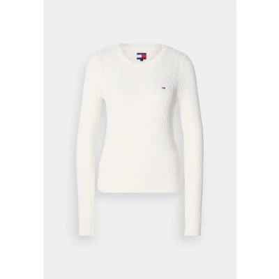 Afbeelding van Tommy Jeans Trui &#039;ESSENTIAL&#039; wit