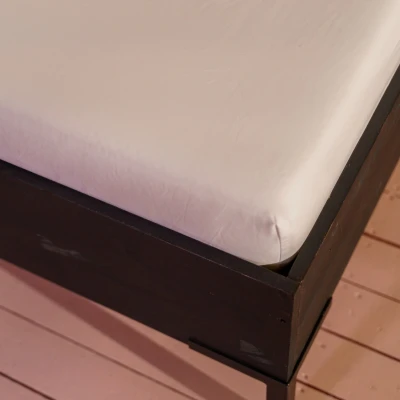 Afbeelding van Split Topper Hoeslaken Kayori Shizu Offwhite (Percal) 200 x cm